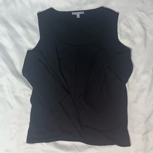 Long sleeve black shirt.